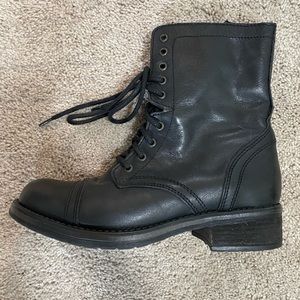 Steve Madden combat boots, size 10